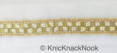 Wholesale Gold Beaded Trim, Pearl Trim, Embroidered Lace Trim